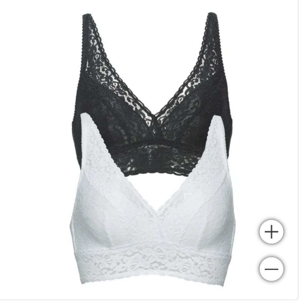 Felina Signature Stretch Lace Bralette 2-Pack‎ open box